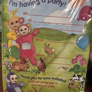 Teletubbies Party Invites 1996